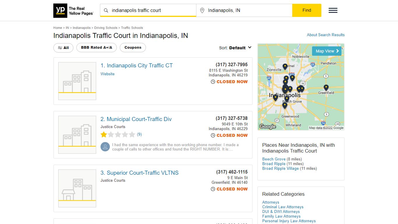 Indianapolis Traffic Court in Indianapolis, IN - Yellow Pages